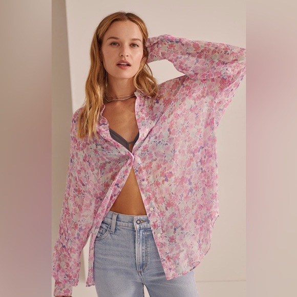 NWOT Favorite Daughter The Ez-Boyfriend Shirt Size XS $228 - Picture 6 of 8